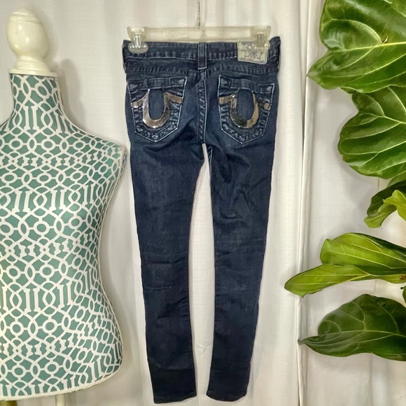 True Religion Sequin Skinny Jeans - Picture 1 of 16